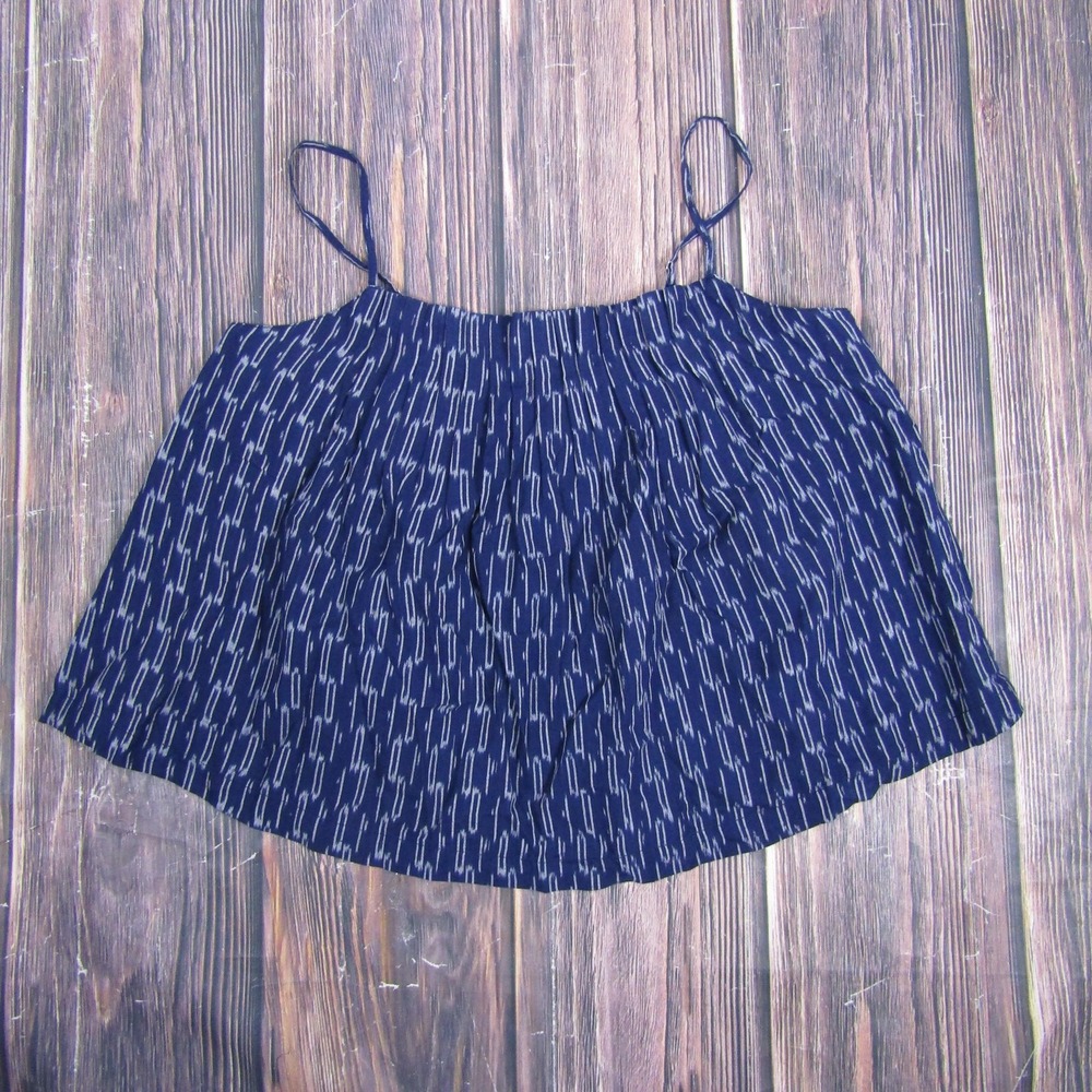 Outerknown Tides Tank Top Womens Medium Blue Rai Organic Cotton Lightweight New